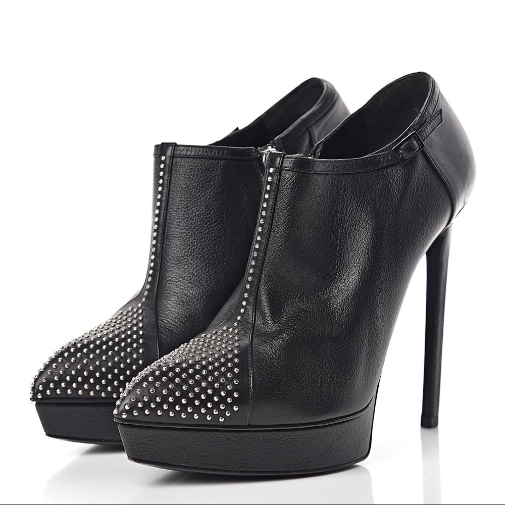 Saint Laurent Janis studded Booties